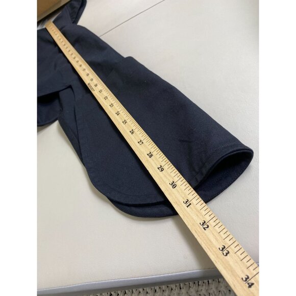 Ann Everett Asymmetrical Black Zip Front Tunic Size One Size M Grunge Streetwear - Picture 6 of 15